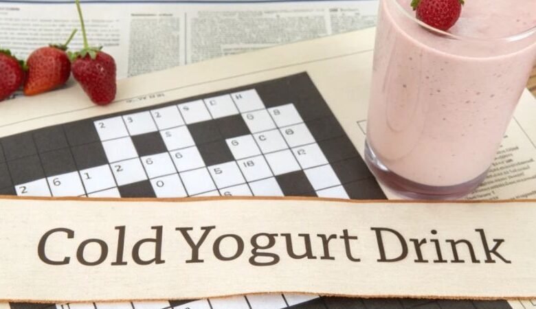 cold yogurt drink crossword