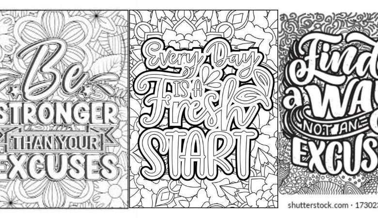 Motivational Coloring Pages